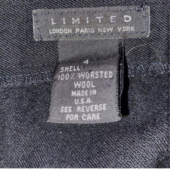 Wool Preppy Black Wrap Around High Waisted A Line Skirt - Picture 2 of 3